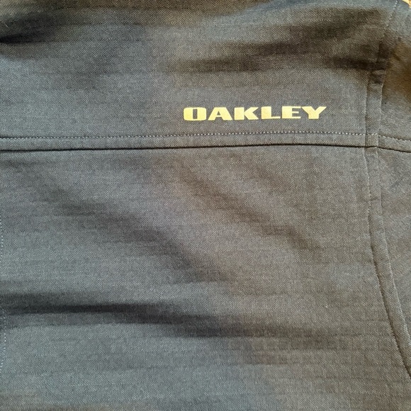 OAKLEY Performance Zip Up Jacket with Hood Navy Mens Size Small - Picture 11 of 12